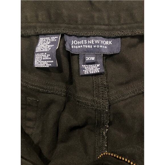 GUC Jones New York Signature 20W Plus Cotton Denim Black‎ Pants - Picture 8 of 8